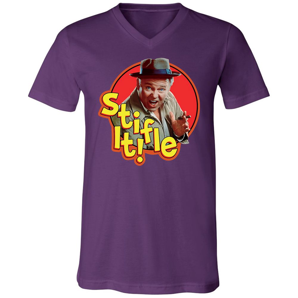 Unisex V-Neck T-Shirt - YD33ELZX - Team Purple - 9