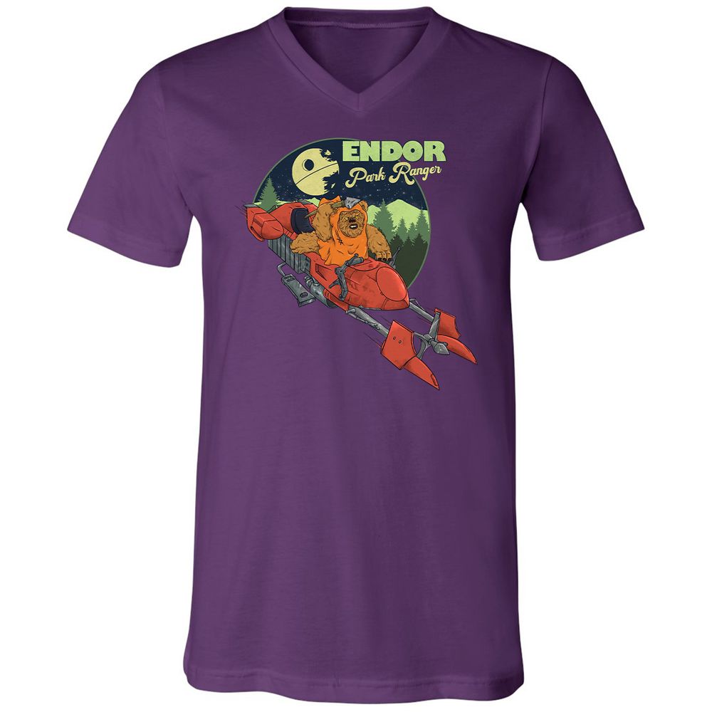 Unisex V-Neck T-Shirt - CAPV64QA - Team Purple - 9