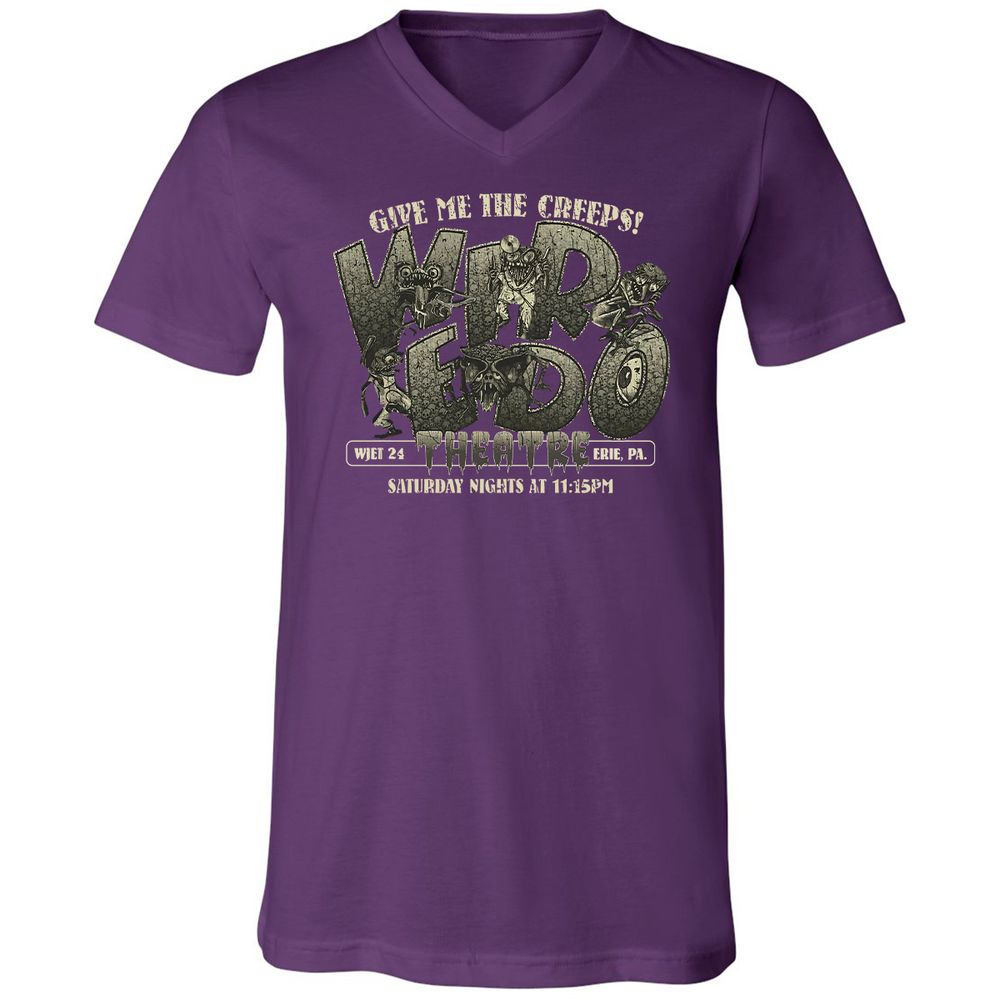 Unisex V-Neck T-Shirt - A5TCCGZD - Team Purple - 9
