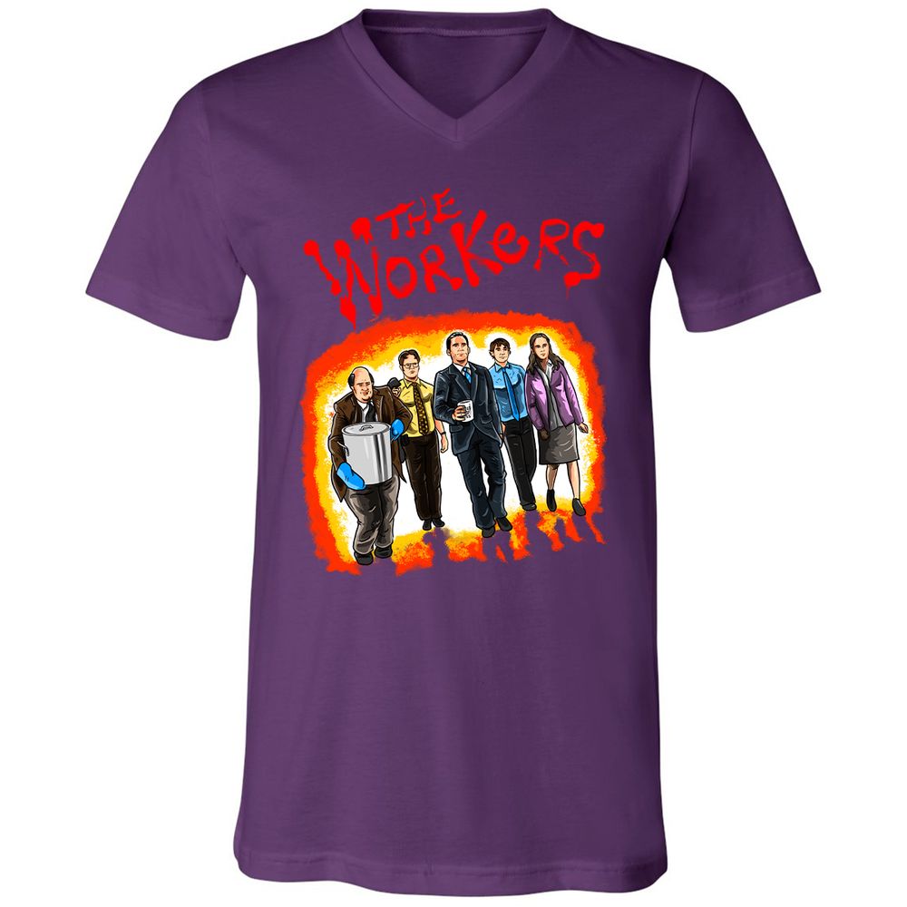 Unisex V-Neck T-Shirt - GPRF7D66 - Team Purple - 9