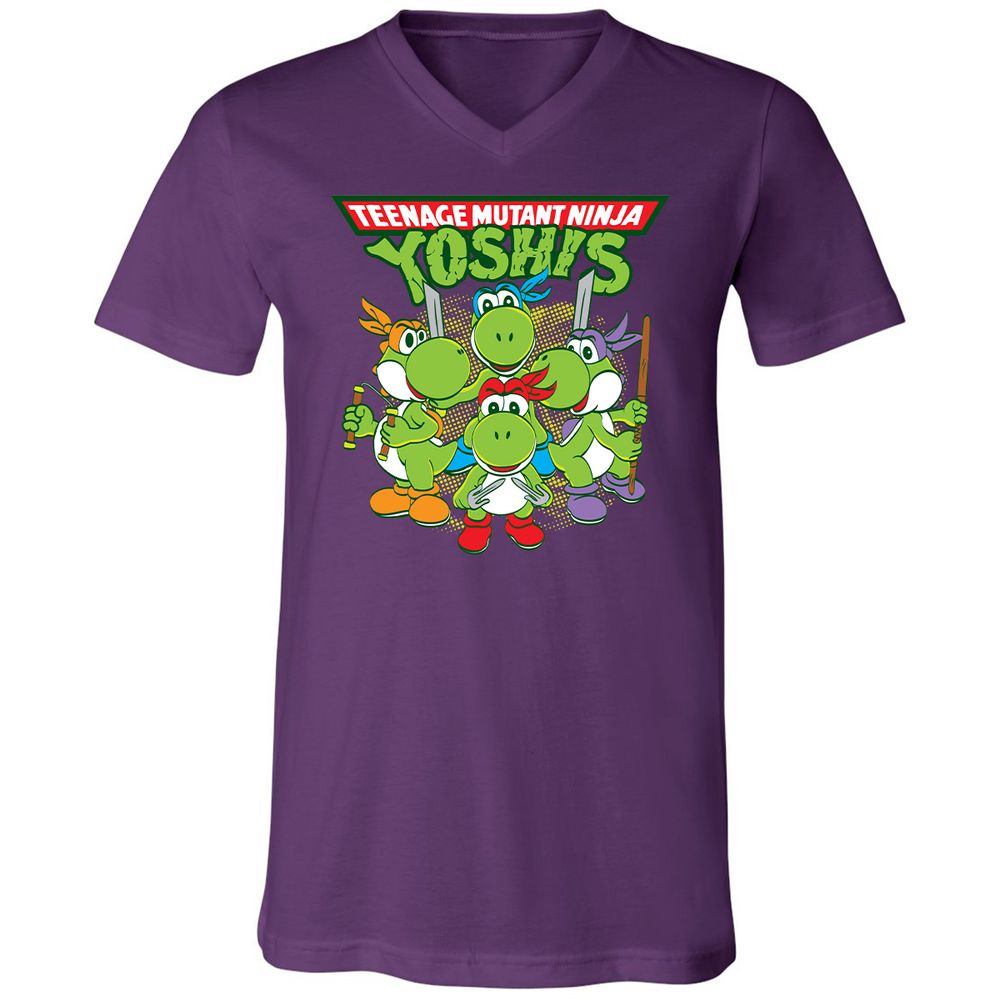 Unisex V-Neck T-Shirt - NQ8VWBHV - Team Purple - 9