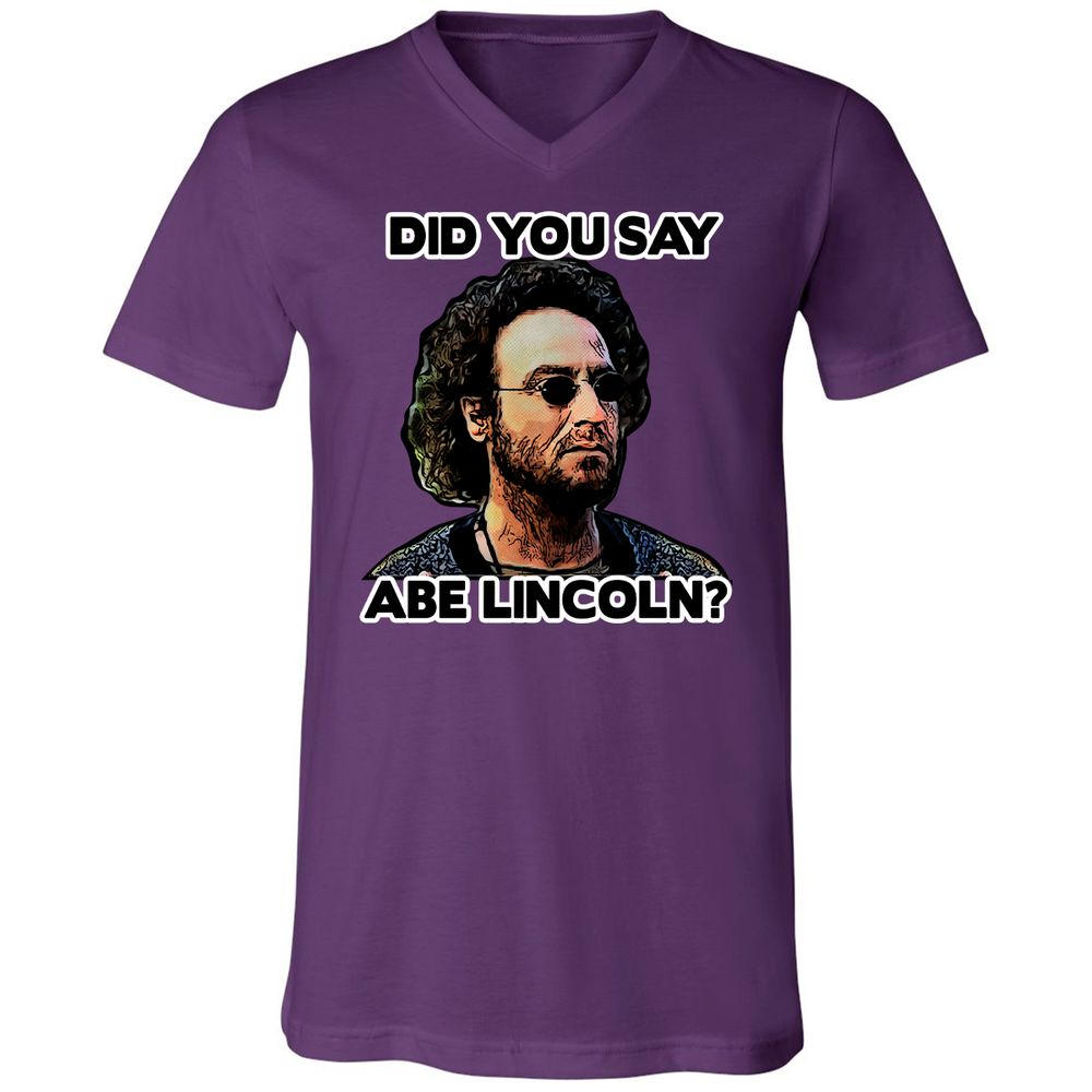 Unisex V-Neck T-Shirt - VZATASGL - Team Purple - 9