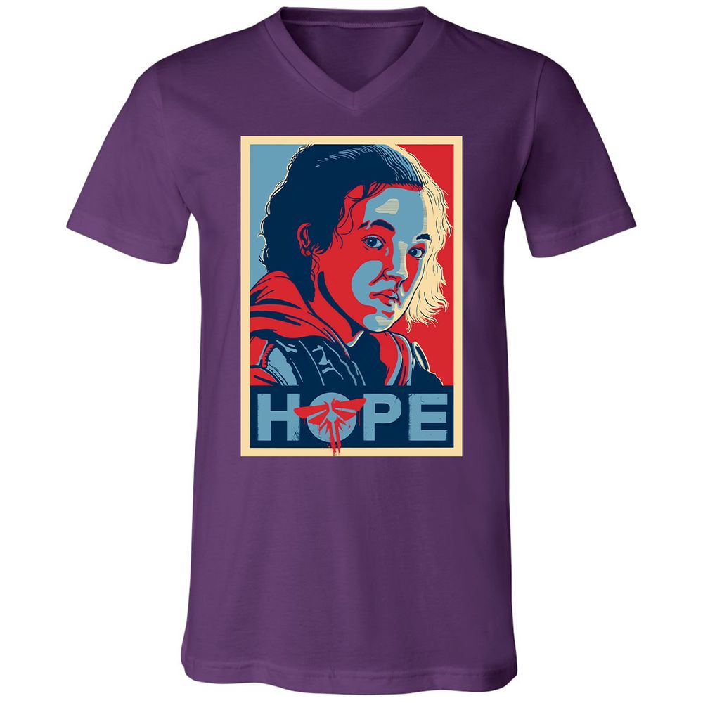 Unisex V-Neck T-Shirt - 1PPPSS8R - Team Purple - 9