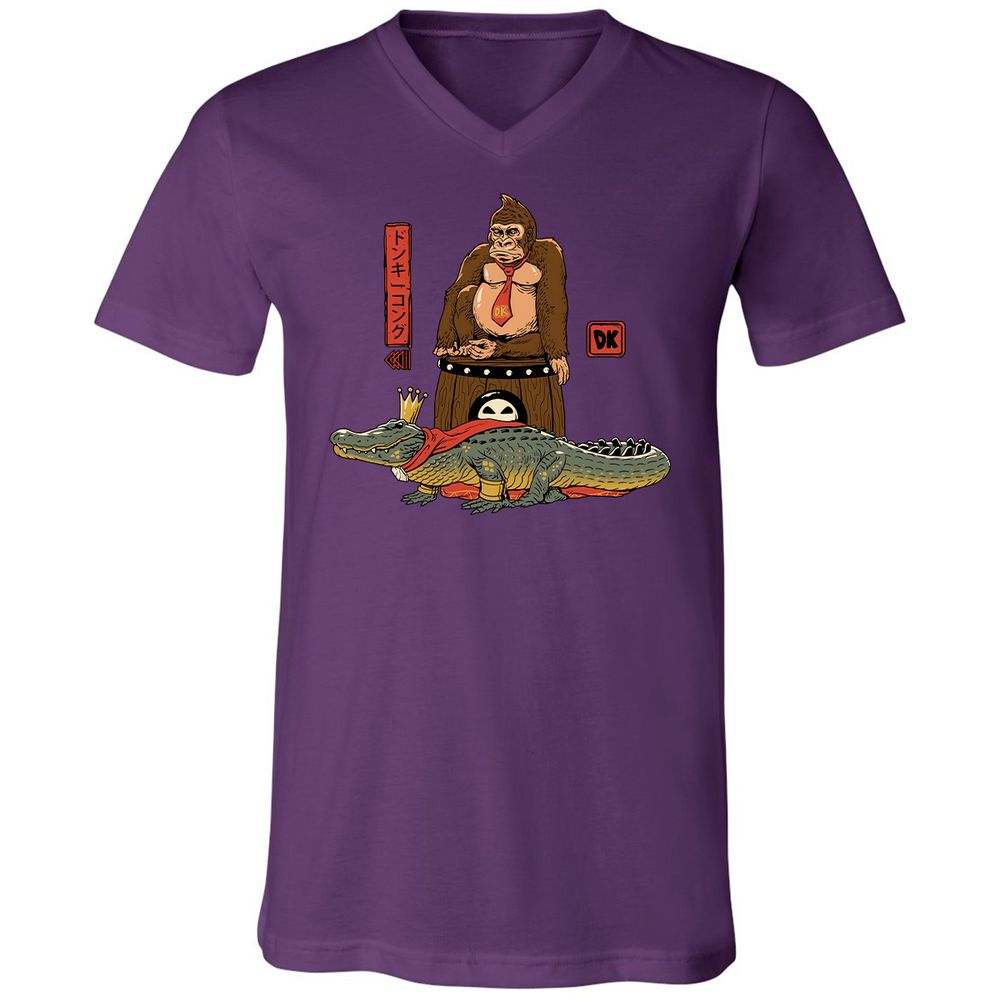 Unisex V-Neck T-Shirt - Z23G1BNT - Team Purple - 9