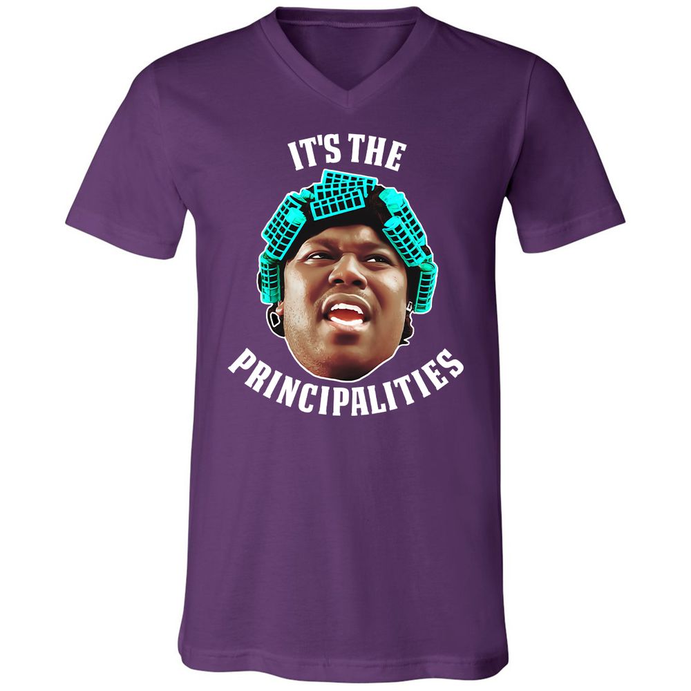 Unisex V-Neck T-Shirt - DE3MM3HX - Team Purple - 9