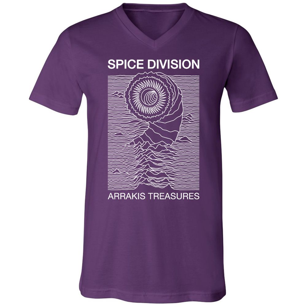 Unisex V-Neck T-Shirt - FXX3377Z - Team Purple - 9