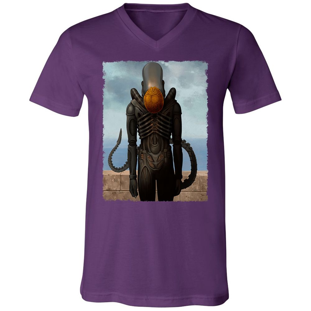 Unisex V-Neck T-Shirt - 46B89TEU - Team Purple - 9