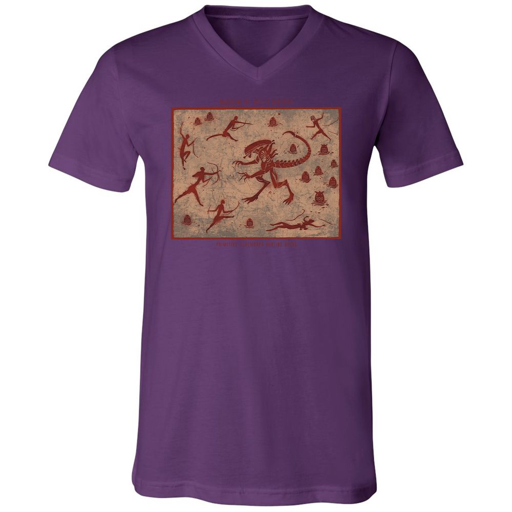 Unisex V-Neck T-Shirt - TM5UC5FG - Team Purple - 9
