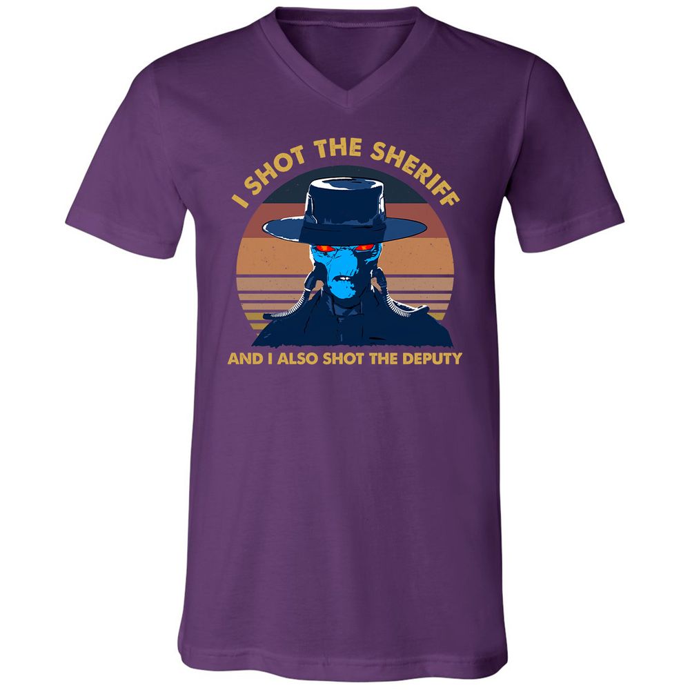 Unisex V-Neck T-Shirt - Y46TRZEM - Team Purple - 9