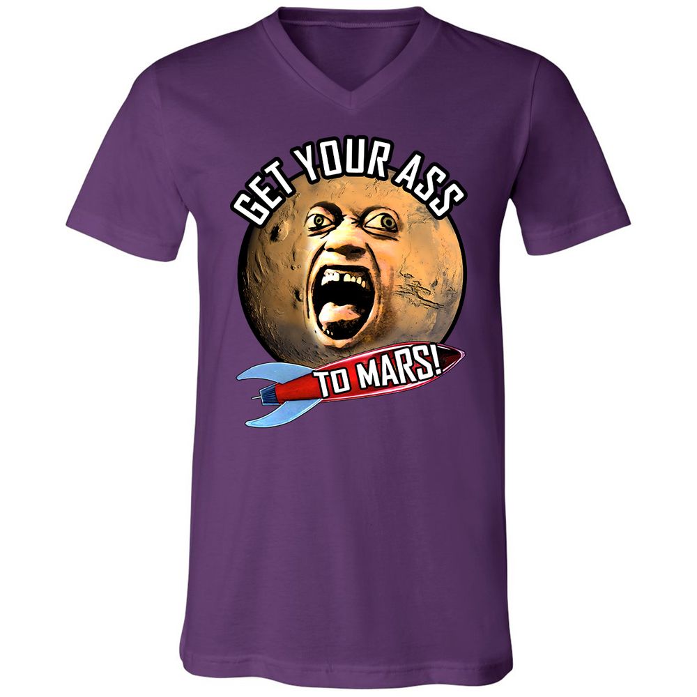 Unisex V-Neck T-Shirt - E82U1GUC - Team Purple - 9
