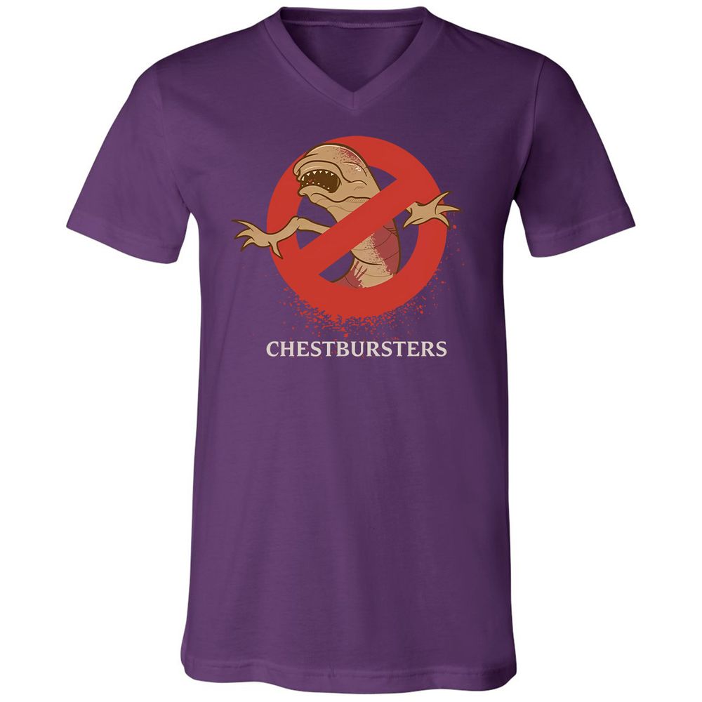 Unisex V-Neck T-Shirt - HXXK6S29 - Team Purple - 9