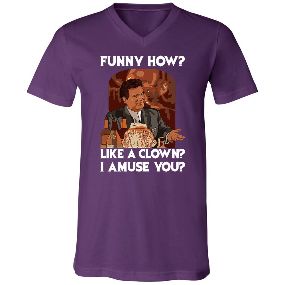 Unisex V-Neck T-Shirt - 4PEG2NSG - Team Purple - 9
