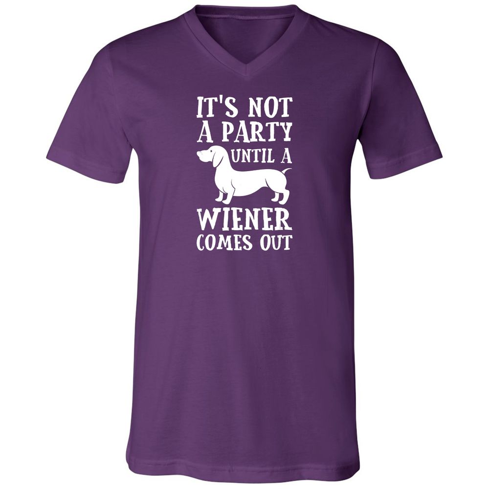 Unisex V-Neck T-Shirt - S75XQZDB - Team Purple - 9