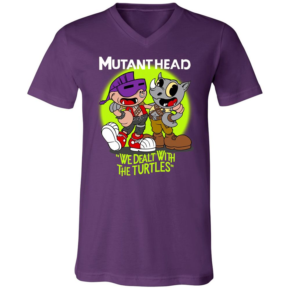 Unisex V-Neck T-Shirt - FA8LTXUK - Team Purple - 9