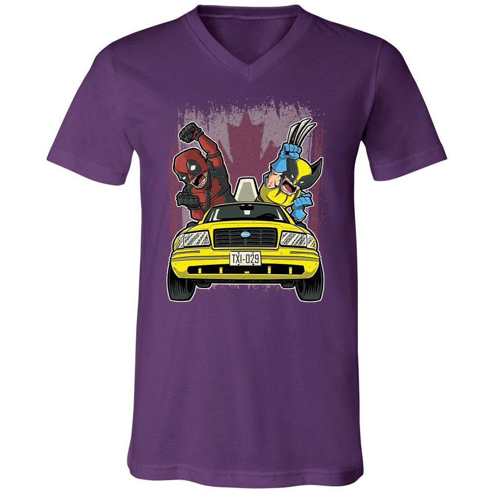 Unisex V-Neck T-Shirt - 2KNUGF3Q - Team Purple - 9