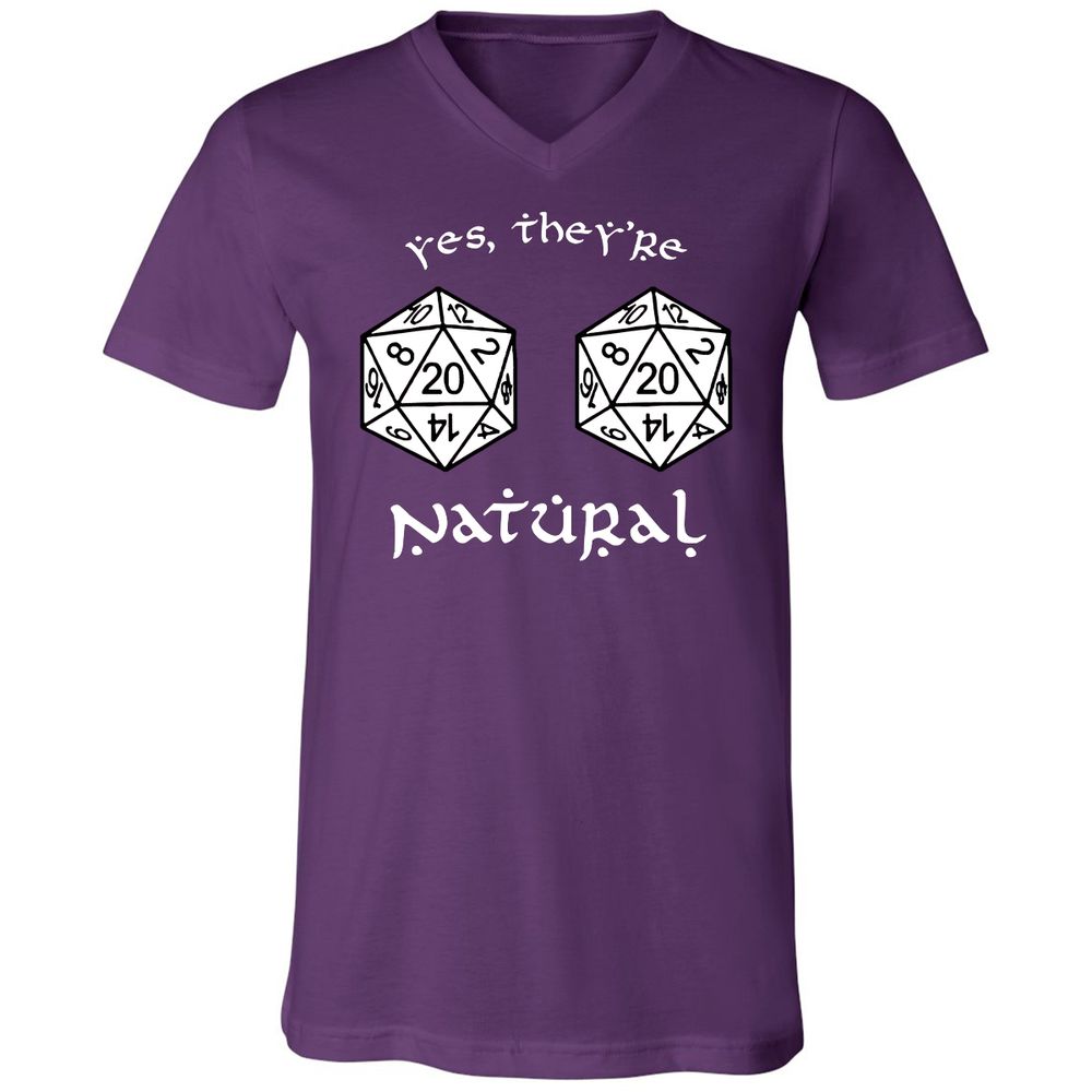 Unisex V-Neck T-Shirt - CCGNJMP9 - Team Purple - 9