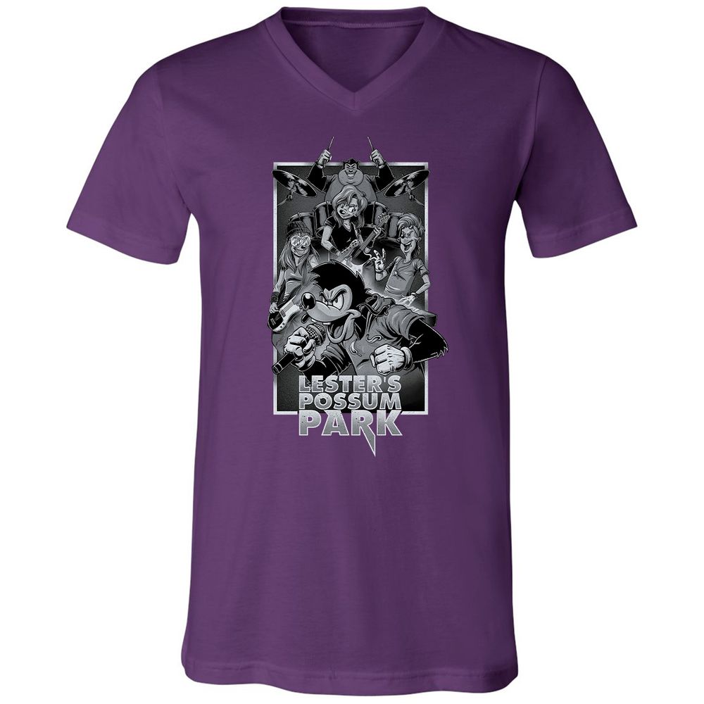 Unisex V-Neck T-Shirt - 76ZX1DL2 - Team Purple - 9