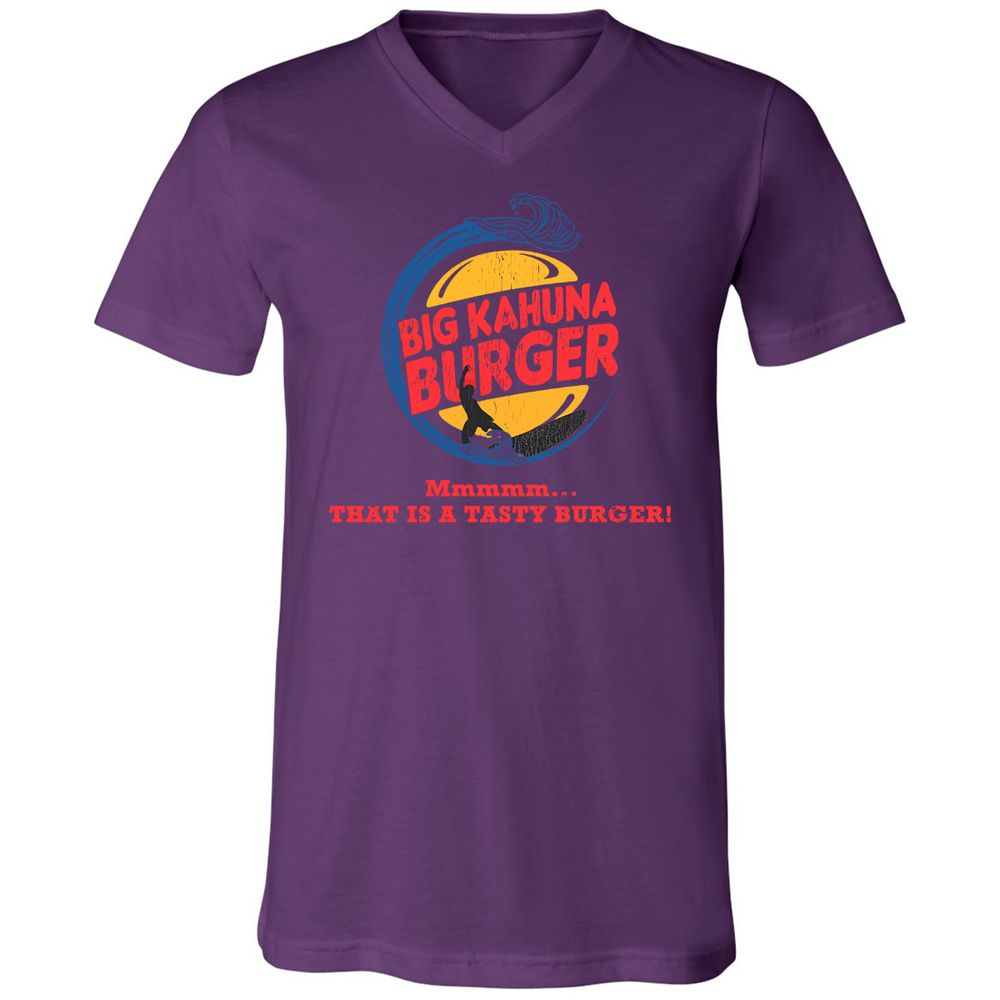 Unisex V-Neck T-Shirt - Z55L6WVY - Team Purple - 9