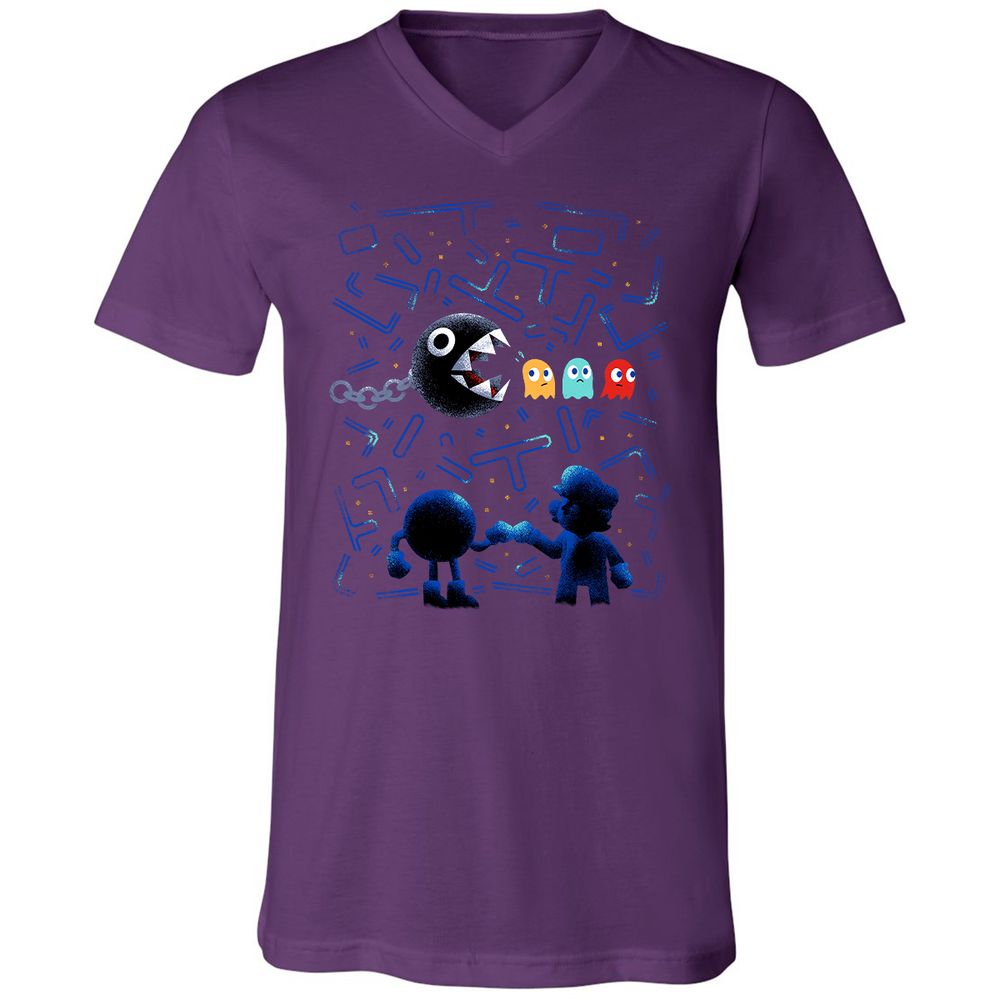 Unisex V-Neck T-Shirt - J5ULUUCA - Team Purple - 9