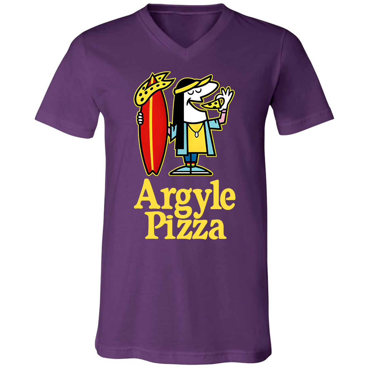 Unisex V-Neck T-Shirt - YQS359C3 - Team Purple - 9