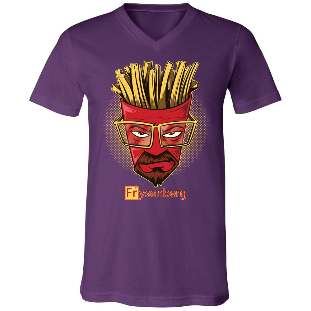 Unisex V-Neck T-Shirt - 5U11GV9D - Team Purple - 9