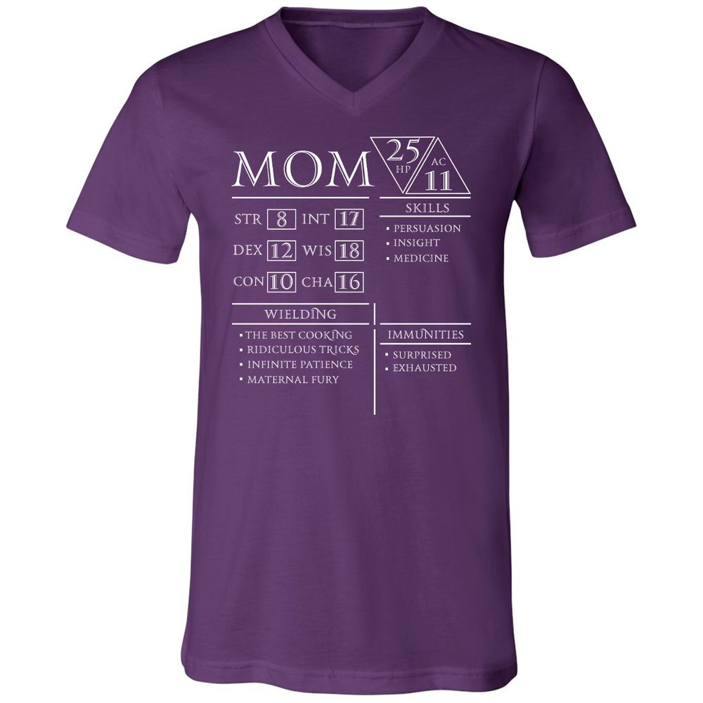 Unisex V-Neck T-Shirt - 5S7HEB3K - Team Purple - 9