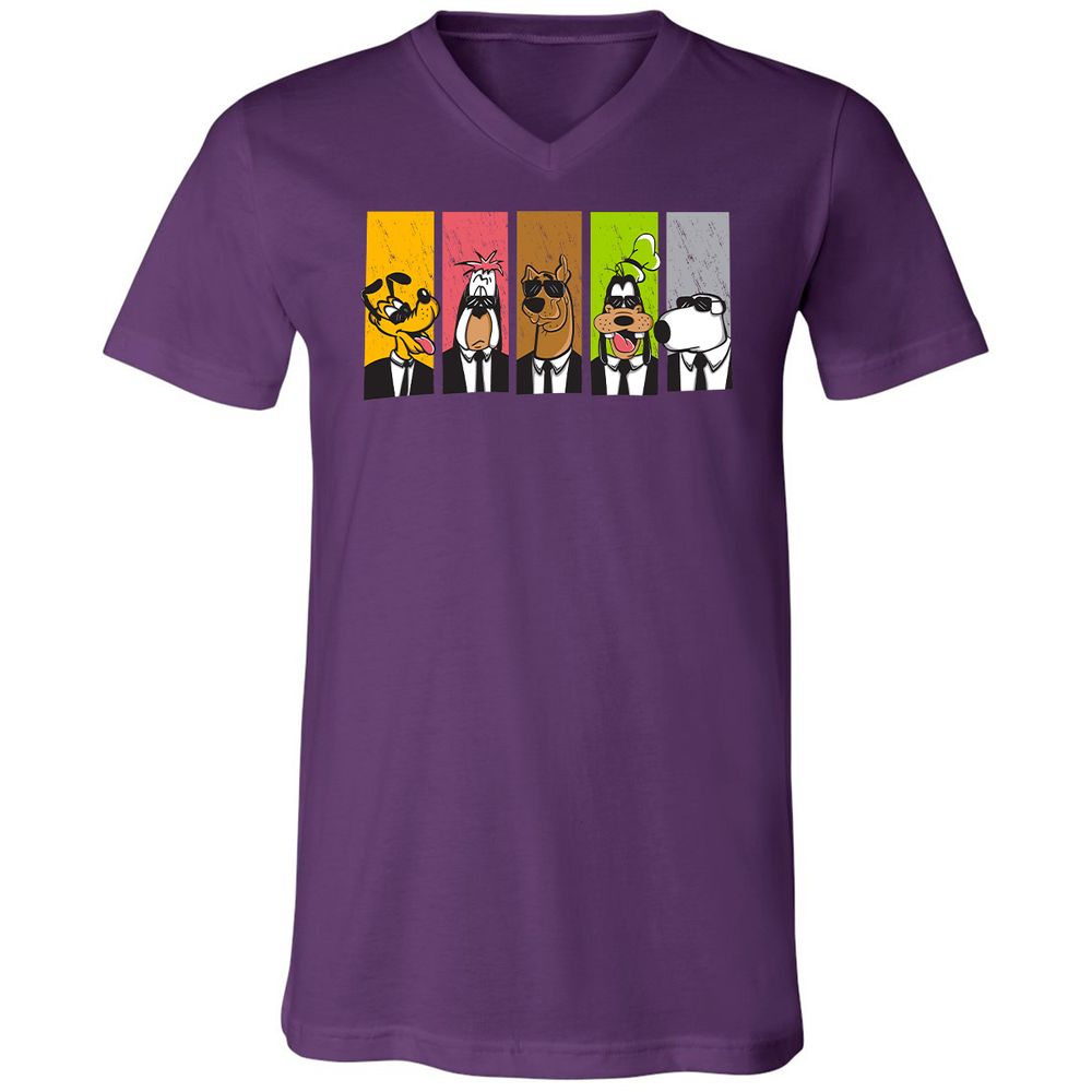 Unisex V-Neck T-Shirt - WE5EXC8M - Team Purple - 9