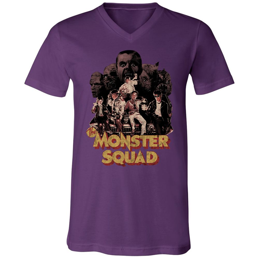Unisex V-Neck T-Shirt - 6QHQQ4K8 - Team Purple - 9