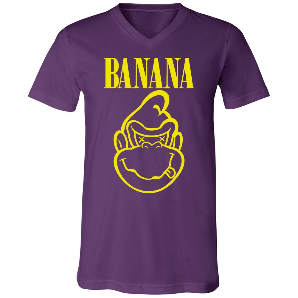 Unisex V-Neck T-Shirt - T8AWCFGJ - Team Purple - 9