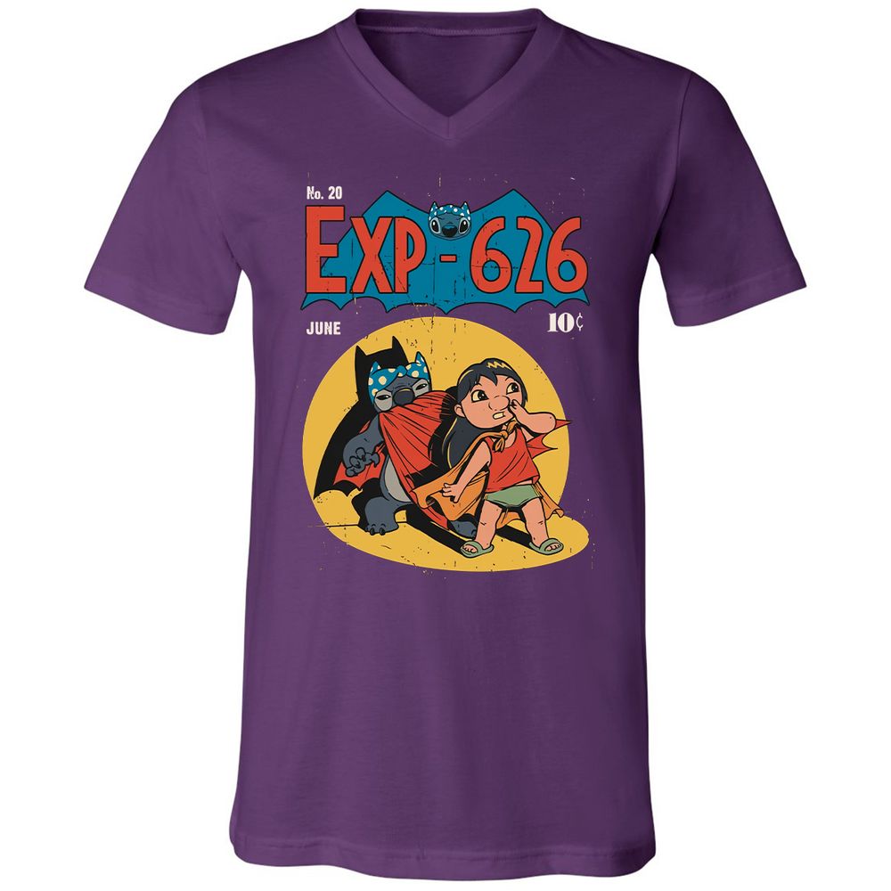 Unisex V-Neck T-Shirt - 37SG9NX4 - Team Purple - 9