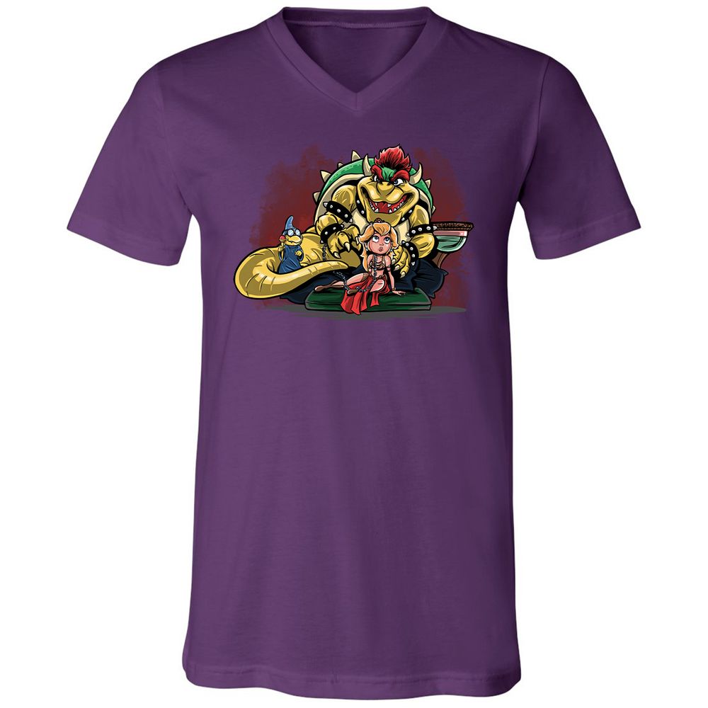 Unisex V-Neck T-Shirt - PANUNVZT - Team Purple - 9