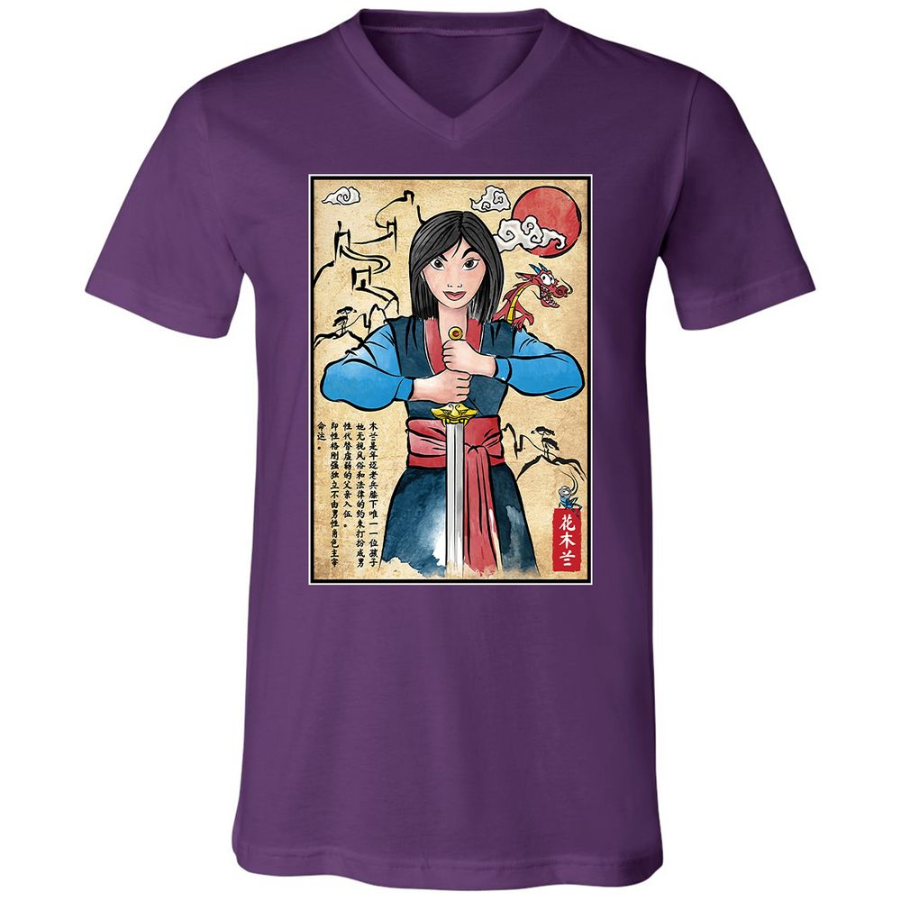 Unisex V-Neck T-Shirt - BWF3TL78 - Team Purple - 9