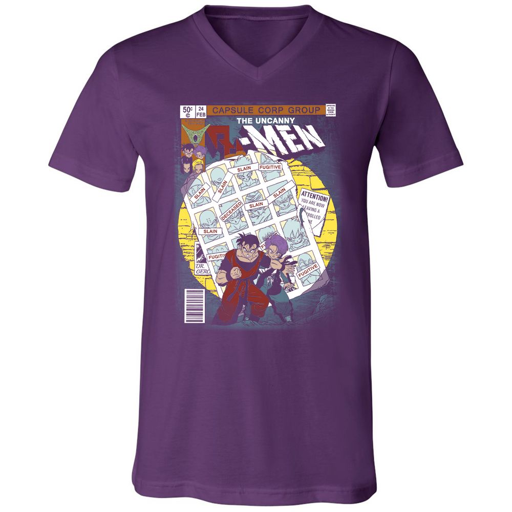 Unisex V-Neck T-Shirt - 7YNADEEL - Team Purple - 9