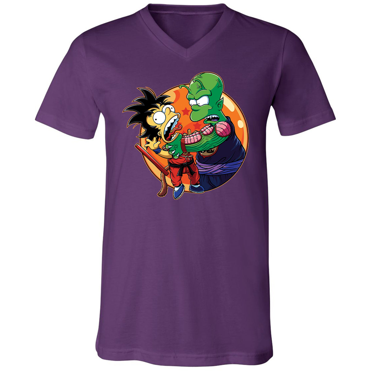 Unisex V-Neck T-Shirt - XSDDKHK3 - Team Purple - 9