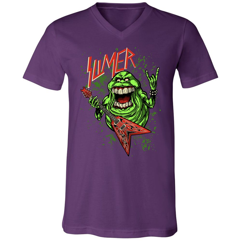Unisex V-Neck T-Shirt - 2LWM6E55 - Team Purple - 9