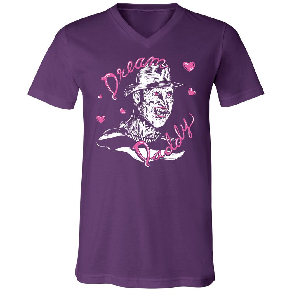 Unisex V-Neck T-Shirt - Z3T8UP42 - Team Purple - 9