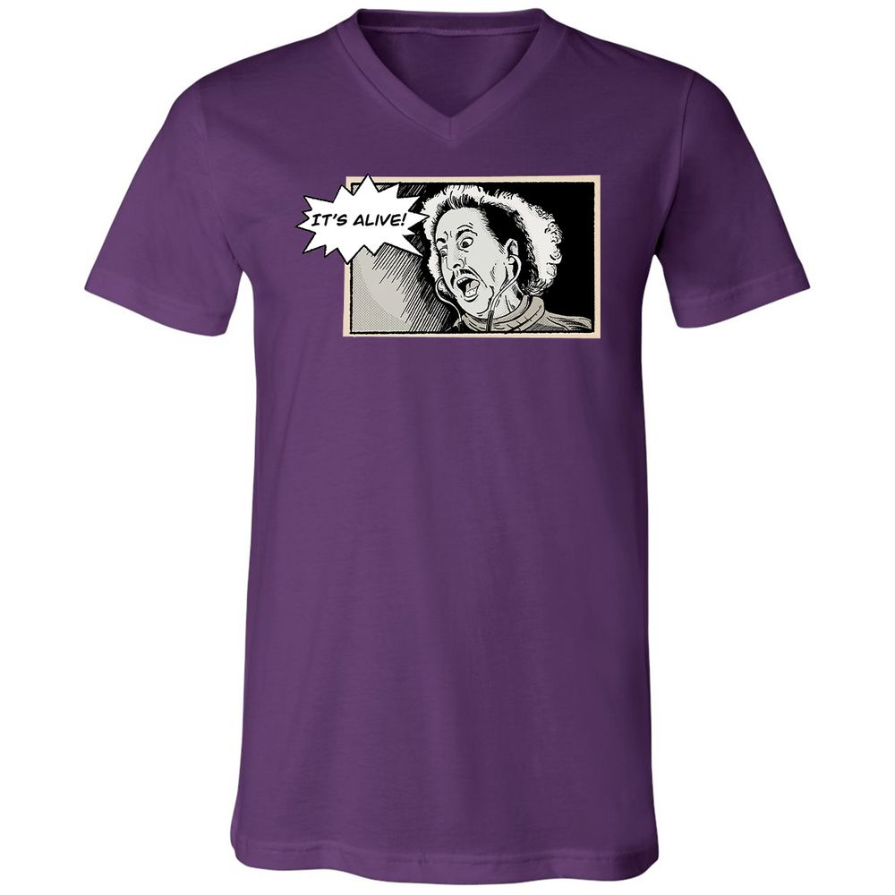 Unisex V-Neck T-Shirt - Q5UHYBSY - Team Purple - 9