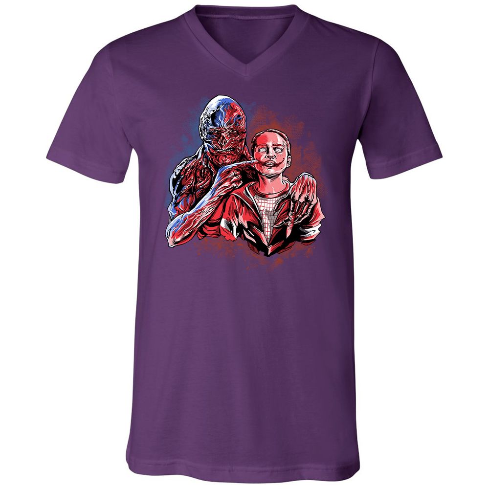 Unisex V-Neck T-Shirt - 7GS65VNT - Team Purple - 9