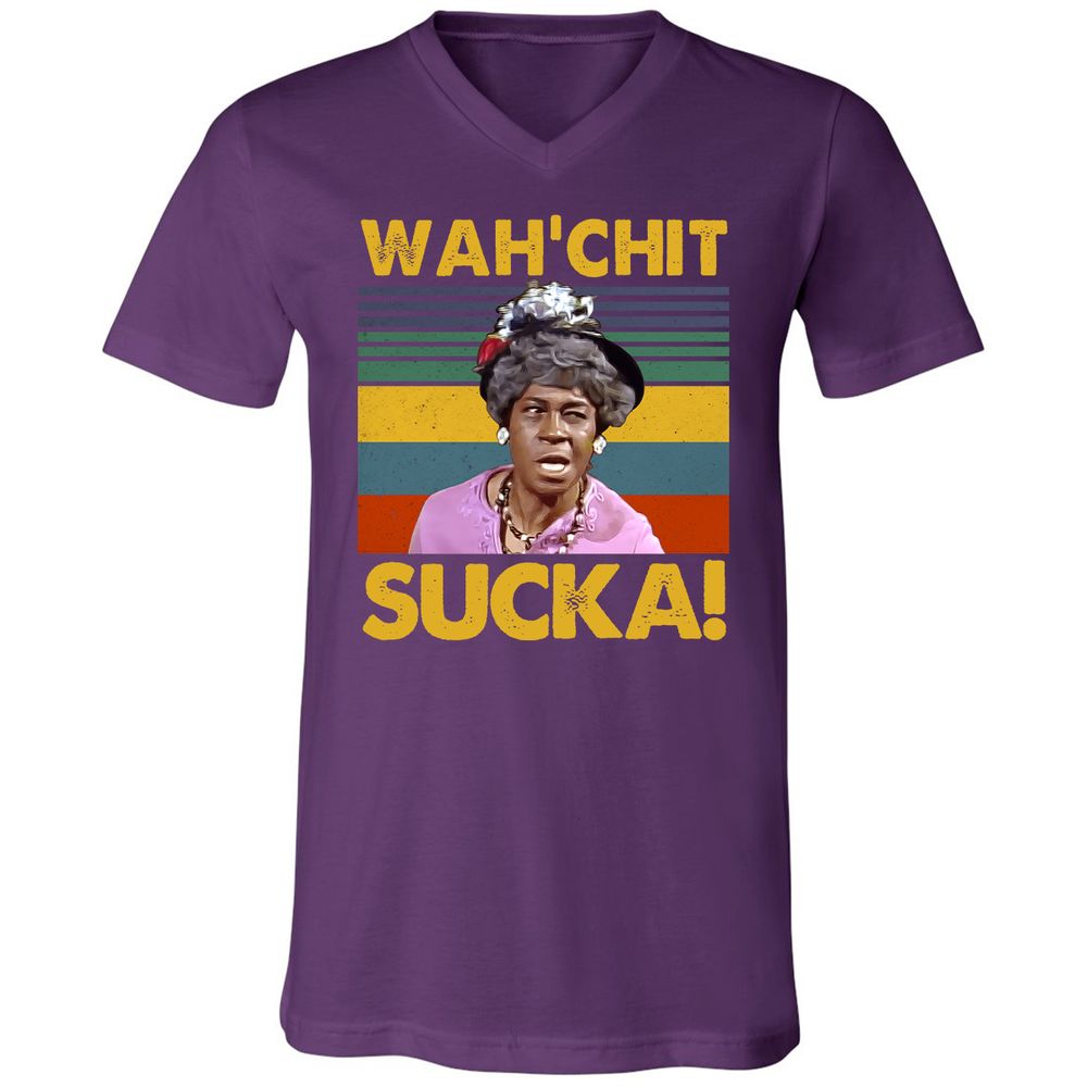 Unisex V-Neck T-Shirt - 9HGT5MXC - Team Purple - 9