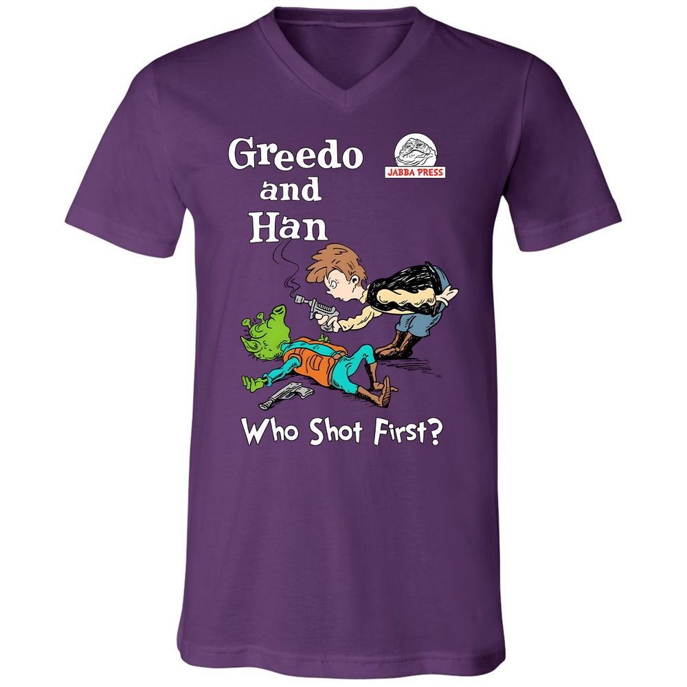 Unisex V-Neck T-Shirt - TGHLAWBE - Team Purple - 9