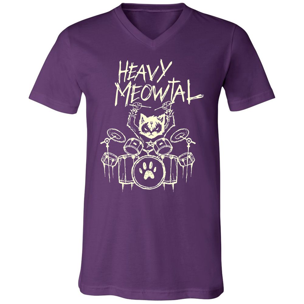 Unisex V-Neck T-Shirt - RU8Q6WCU - Team Purple - 9