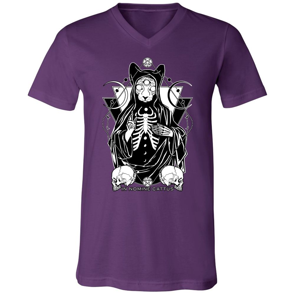 Unisex V-Neck T-Shirt - V9RGSBMM - Team Purple - 9