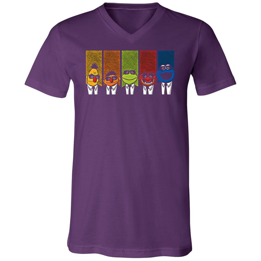 Unisex V-Neck T-Shirt - G3QMUQBH - Team Purple - 9