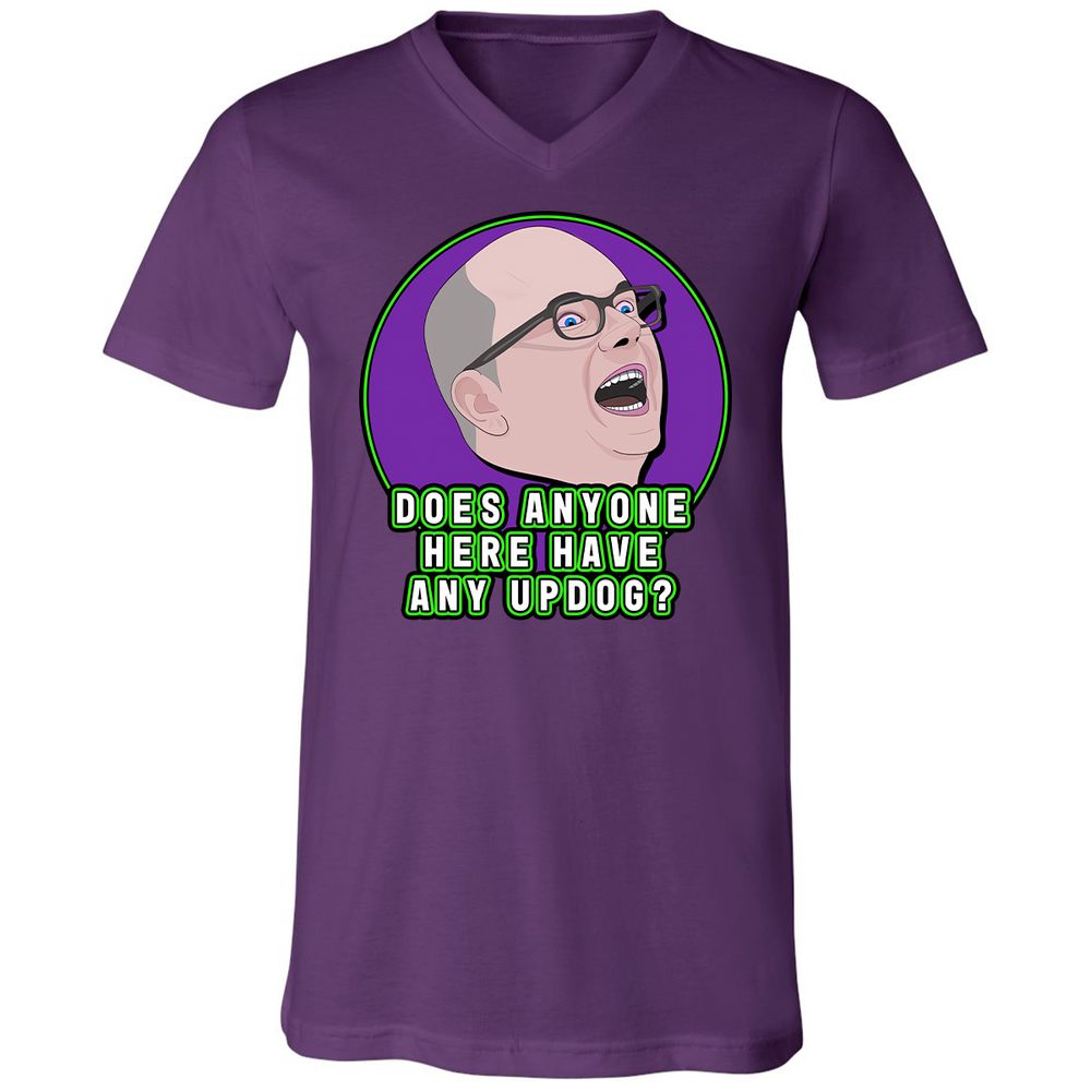 Unisex V-Neck T-Shirt - AHR15F8X - Team Purple - 9