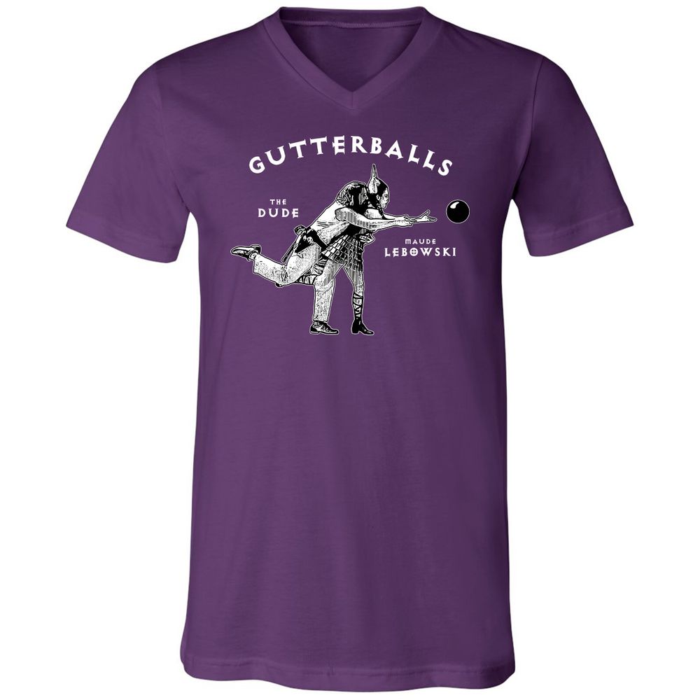 Unisex V-Neck T-Shirt - 9G7K5227 - Team Purple - 9