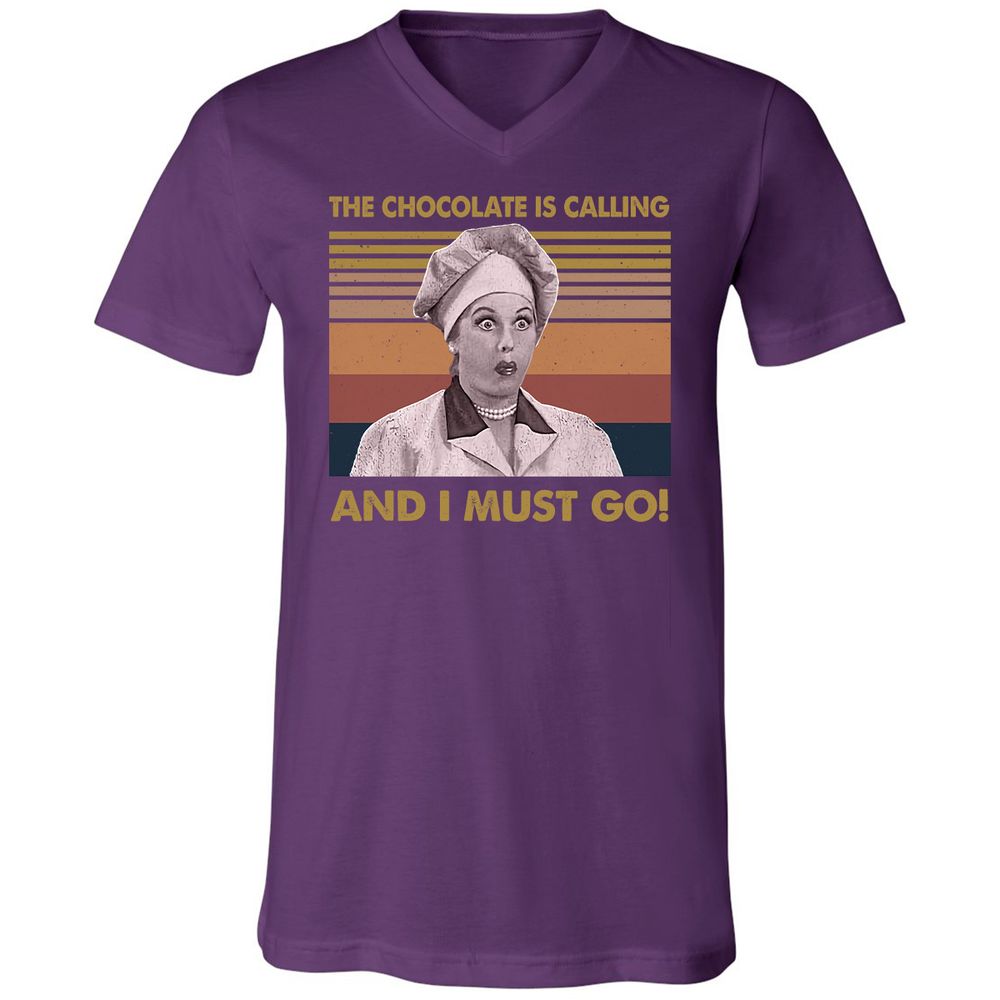 Unisex V-Neck T-Shirt - NQJJEM7R - Team Purple - 9