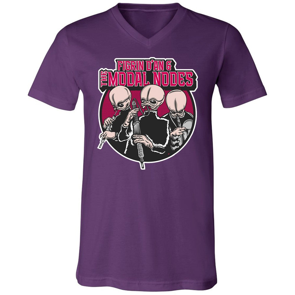 Unisex V-Neck T-Shirt - XPL6E74G - Team Purple - 9