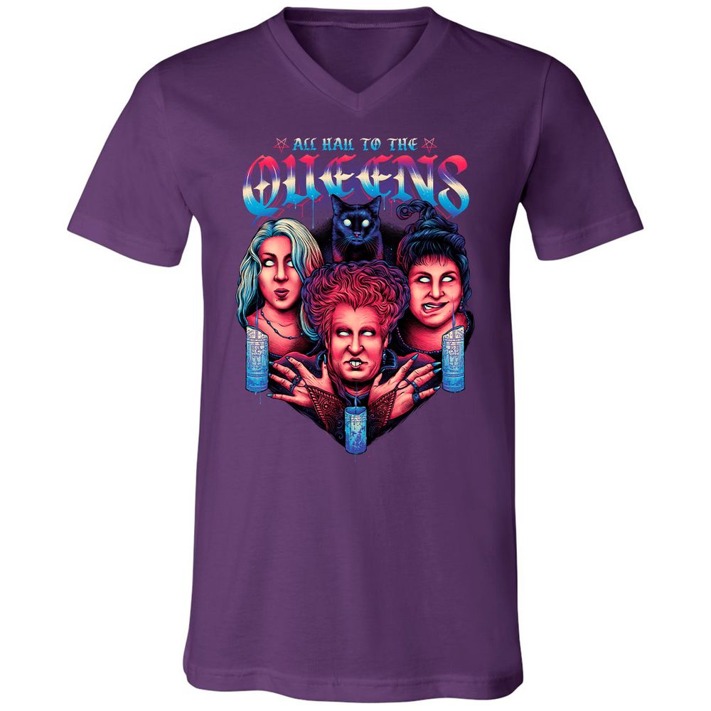 Unisex V-Neck T-Shirt - J1175HYR - Team Purple - 9