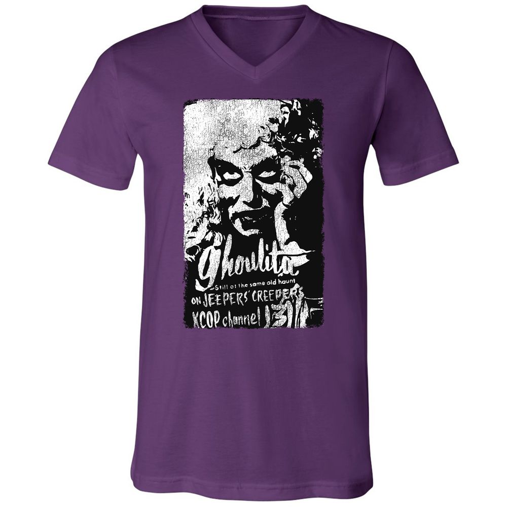 Unisex V-Neck T-Shirt - H7LA5DUX - Team Purple - 9