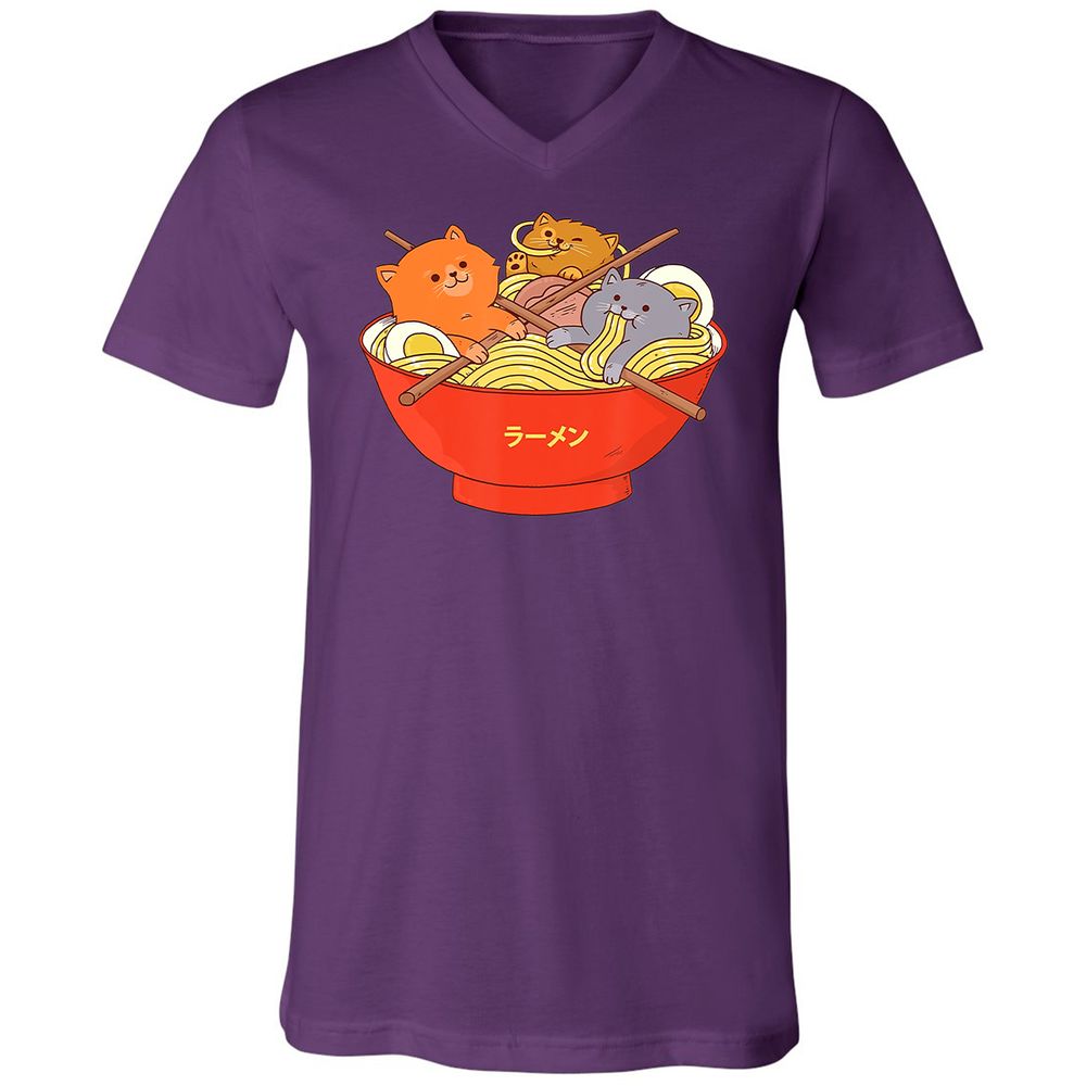 Unisex V-Neck T-Shirt - K1BDJEQY - Team Purple - 9